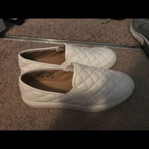 white slip ons